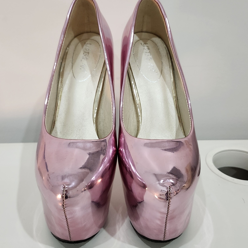 Pink Platform High Heels - Picture 2 of 8